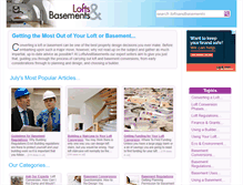 Tablet Screenshot of loftsandbasements.co.uk